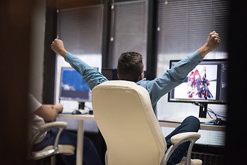 Image showing photo editor at his desk