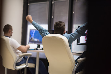 Image showing photo editor at his desk