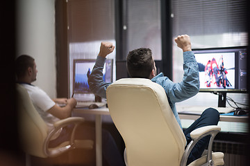 Image showing photo editor at his desk