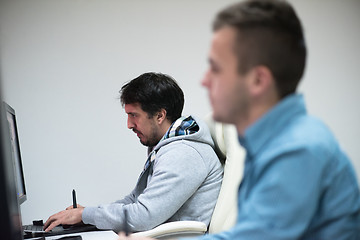 Image showing photo editor at his desk