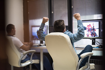 Image showing photo editor at his desk