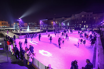 Image showing Skating rink in Zagreb