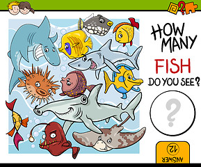 Image showing counting fish preschool task