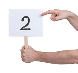 Image showing Sign with a number, 2