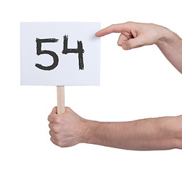 Image showing Sign with a number, 49