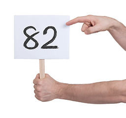 Image showing Sign with a number, 82