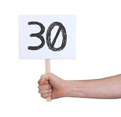 Image showing Sign with a number, 30