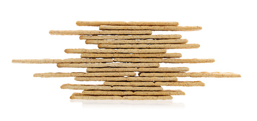 Image showing Stack of crackers