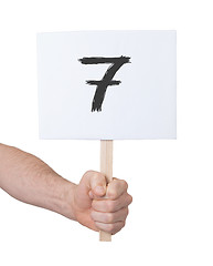 Image showing Sign with a number, 7