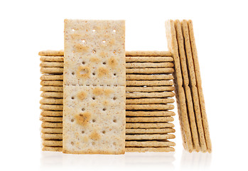 Image showing Stack of crackers