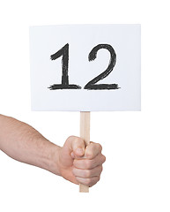 Image showing Sign with a number, 12