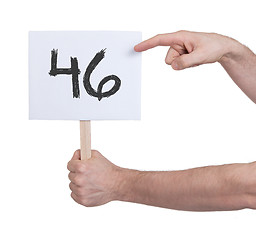 Image showing Sign with a number, 46