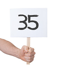 Image showing Sign with a number, 35