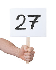 Image showing Sign with a number, 27