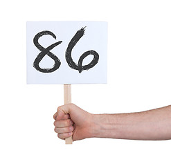 Image showing Sign with a number, 86