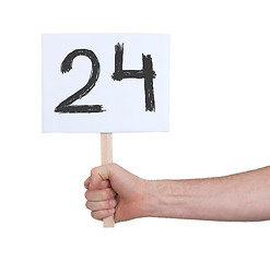 Image showing Sign with a number, 24