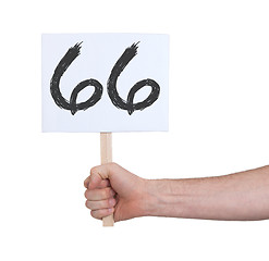 Image showing Sign with a number, 66