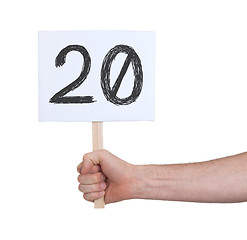 Image showing Sign with a number, 20