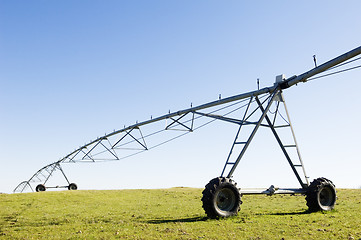 Image showing Resting irrigation pivot