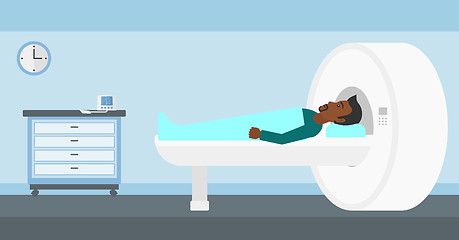 Image showing Magnetic resonance imaging.