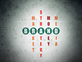 Image showing Advertising concept: Brand in Crossword Puzzle