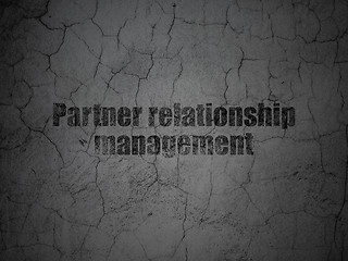 Image showing Business concept: Partner Relationship Management on grunge wall background