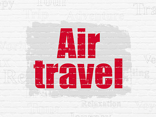 Image showing Travel concept: Air Travel on wall background