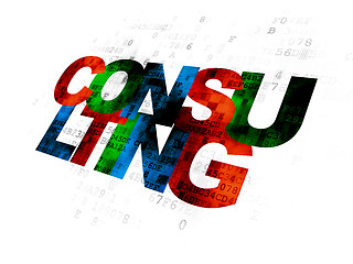 Image showing Finance concept: Consulting on Digital background