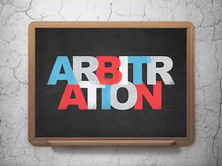 Image showing Law concept: Arbitration on School Board background