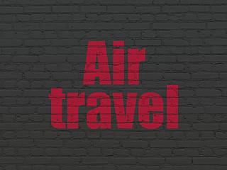 Image showing Travel concept: Air Travel on wall background