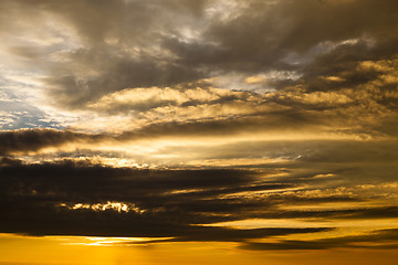 Image showing sky during sunset 