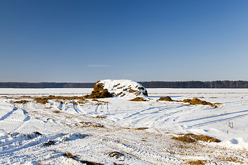 Image showing snow covered field 