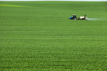 Image showing tractor in the field 