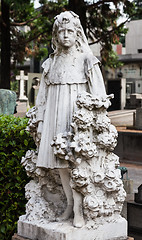 Image showing Old Cemetery statue