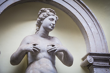 Image showing Feminine statue of Abundance