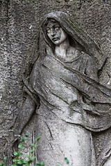 Image showing Old Cemetery statue