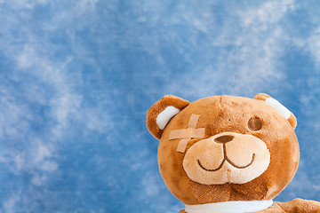 Image showing Injured Teddy Bear