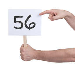 Image showing Sign with a number, 56