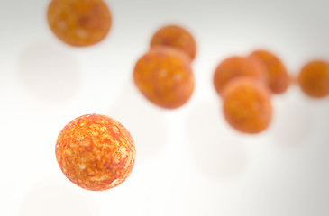 Image showing Japanese sweets beans (nuts) with colored sugar coat,