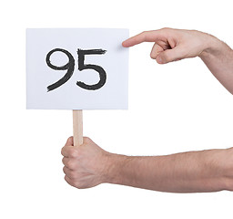 Image showing Sign with a number, 95