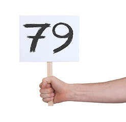 Image showing Sign with a number, 79