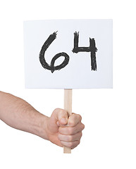 Image showing Sign with a number, 64