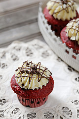 Image showing Red Velvet cupcakes