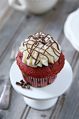 Image showing Red Velvet cupcake