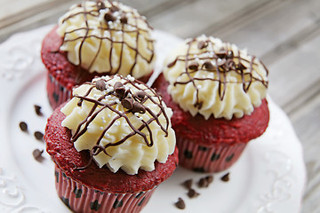 Image showing Red Velvet cupcakes