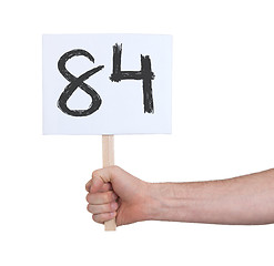 Image showing Sign with a number, 84