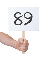 Image showing Sign with a number, 89