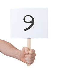 Image showing Sign with a number, 9