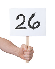 Image showing Sign with a number, 26