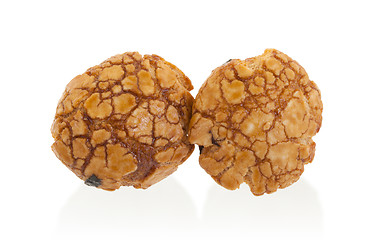 Image showing Two Japanese sweet beans (nuts)